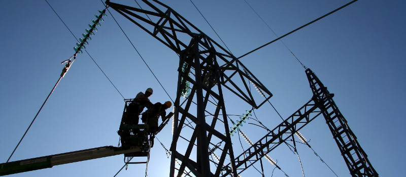 High-Voltage Power Lines in Lake Norman, North Carolina